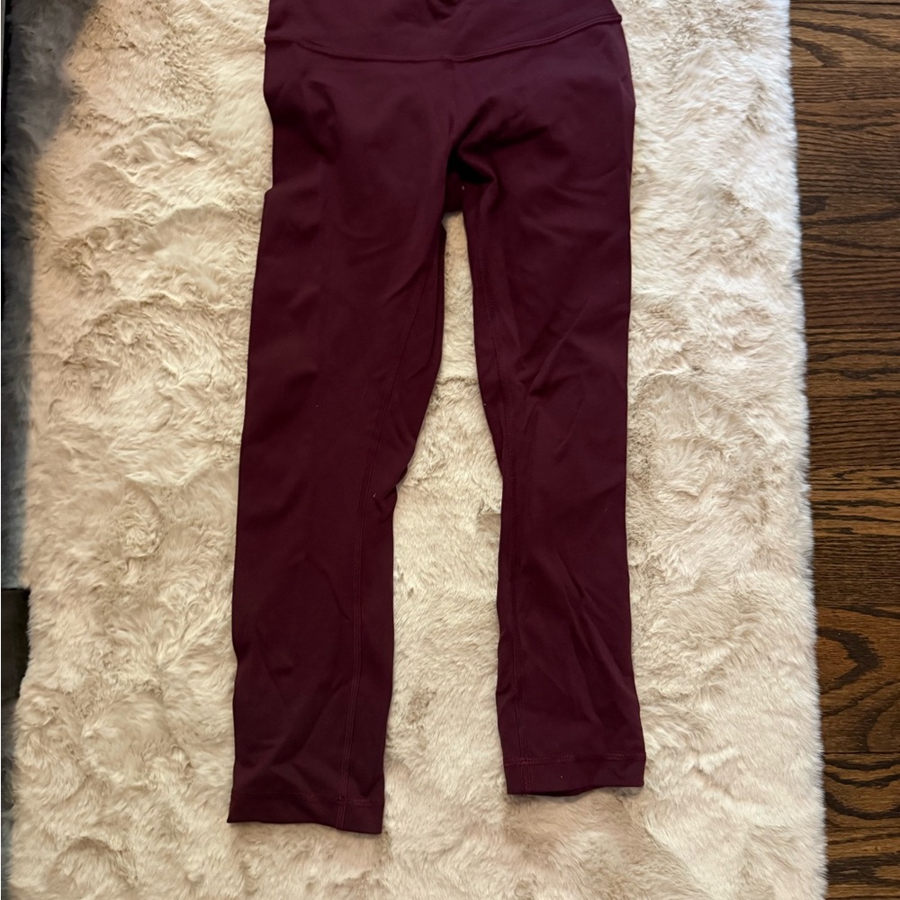 Lululemon Athletica Deep Burgundy Leggings
